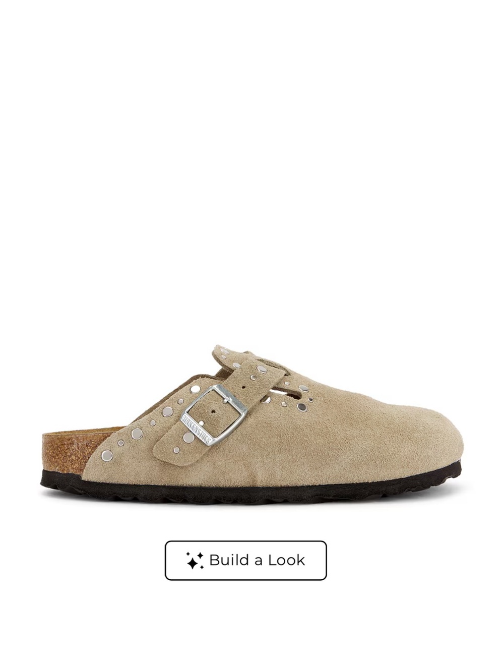 Birkenstock Boston Rivets Clog in Taupe size 37W
